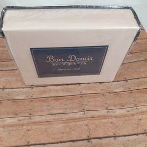 Bon Domir Cream Full Sheet Set